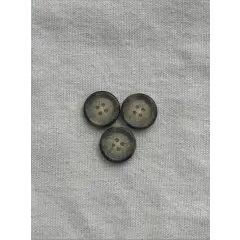 Knap beige og sort Ø21 - Knapper