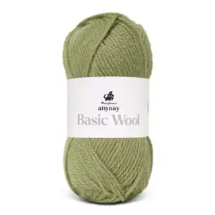 Anyday Basic Wool Oliven - Anyday Basic Wool