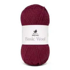 Anyday Basic Wool Vinrød - Anyday Basic Wool